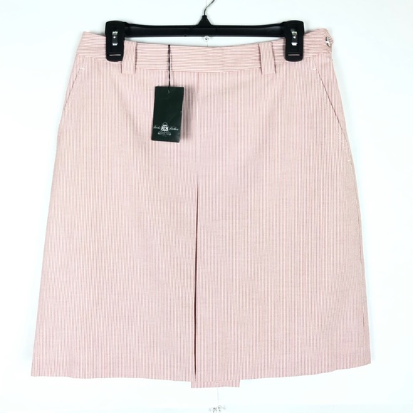Brooks Brothers Dresses & Skirts - BROOKS BROTHERS PINK STRIPED SKIRT (6)